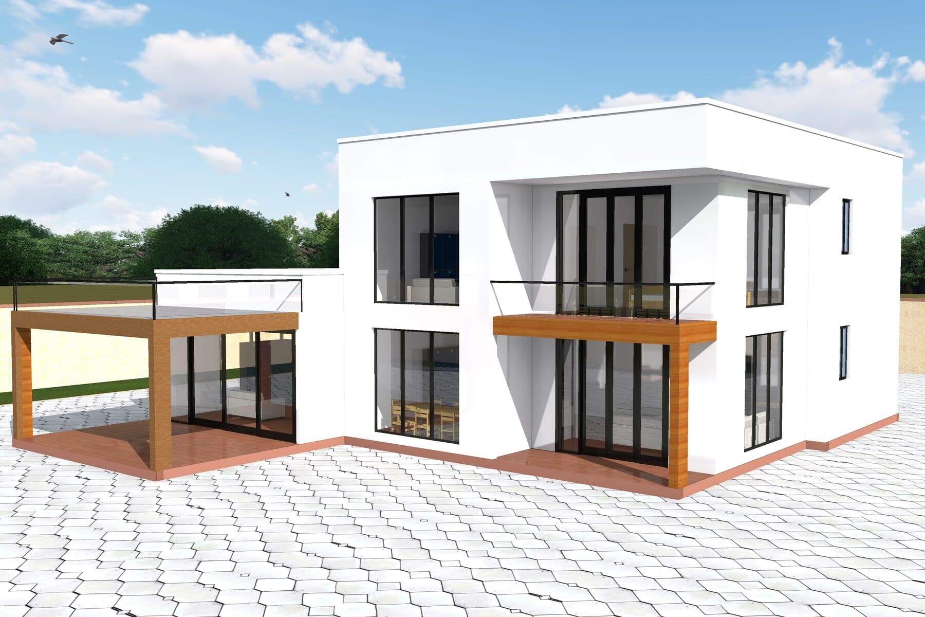 Duplex contemporain